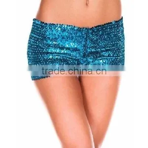 Walson Sexy Metallic Sequins Clubwear Party Stretch Shorts Hot Pants 9 Colors thumbnail-4