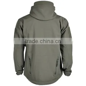 Custom Winter Fashion Baseball Collar Custom Plain Black Men Soft Shell Jacket thumbnail-3