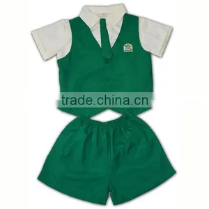 Fashion Summer Primary Uniform Cheap Short Sleeve Kids Summer School Uniform thumbnail-3
