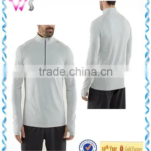 Men's Long Sleeve Half Zip Running Soft Jersey Long Sleeve Soccer Jersey thumbnail-1