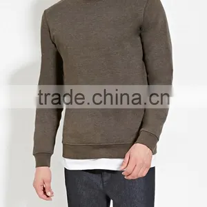 Wholesale Blank Bodybuilding Long Sleeve No Hooded Round Neck Sweatshirt thumbnail-2