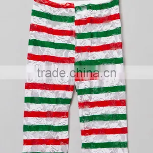 Fashion Girls Leggings With Green Strip Girl Pants Cute Cotton Children Clothing Z-PT80804-12 thumbnail-1