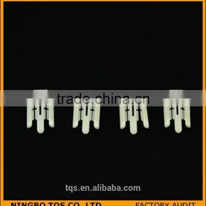 W Shape Milk White Packing Plastic Clips for Garment thumbnail-2