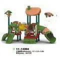 OEM Children Playground / Children Outdoor Plastic Playground Slide Equipment 6.9*3.6*3.5m thumbnail-1