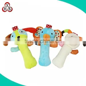 Wholesale Plush Baby Soft Toy Animal Stuffed Toy Plush Baby Rattle thumbnail-5