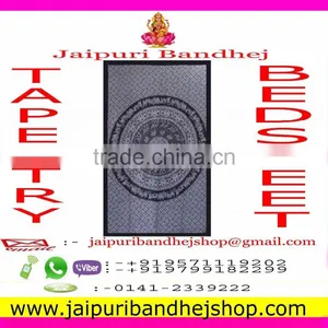 Rajasthani Printed Mandala Cotton Elephant Tapestry thumbnail-2