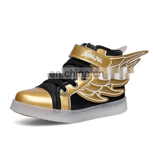 Wholesale Hot Led Light up Kids Shoes Children Kids Led Shoes USB Rechargeable LED Luminous Light Shoes Sneakers for Kids thumbnail-5