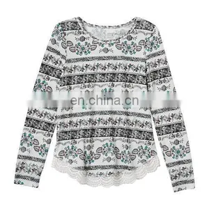 Kid Clothes and Dress, One Piece Dress Pattern, Girls 7- 16 & Plus Size Crochet Scalloped Graphic Tee thumbnail-5