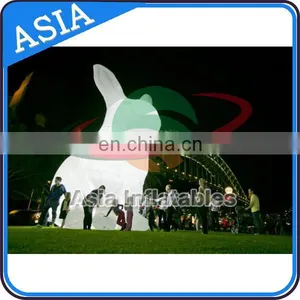Custom Advertising Giant Inflatable Led Rabbit/inflatable Cartoon/inflatable Easter Bunny With Led Light for Sale thumbnail-1