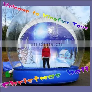 New Year Inflatable Snow Bubble Decorations/snow Bubble Tent/ Inflatable Snow Globe thumbnail-1