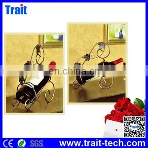 Artwork Fuuny Gold Bronze Cast Iron Tricycle Style Red Wine Rack Wine Holder thumbnail-5