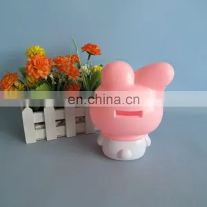 Lovely Pink Rabbit Plastic Coin Bank thumbnail-3