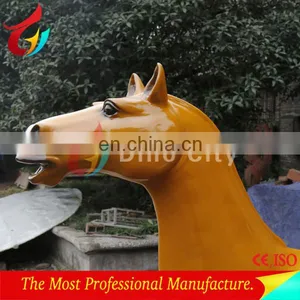 Attractive Lifelike Fiberglass Life Size Horse Sculptures thumbnail-5