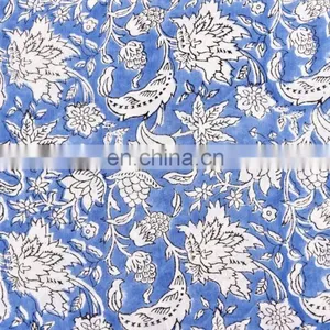 Dressmaking Sewing Fabric By Meter Indian 2017 Hand Block Cotton Fabric Crafting thumbnail-3