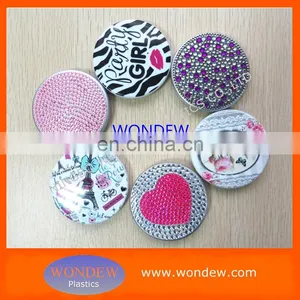 Full Printed Plastic Mirorr / Diamond Mirror / Bling Bling Makeup Mirror thumbnail-1