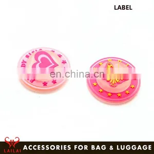 Bag Parts Custom Silicone Patch Logo Rubber Label for Handbag thumbnail-2