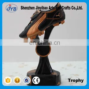 Creative Resin Gold and Black Color Gym Shoes Trophy thumbnail-1