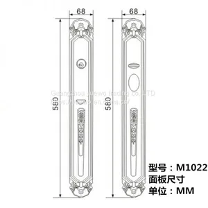 Villa Door Lock Double Pull European-style Lock Anti-theft Lock Office Lock Copper Door Mechanical Lock Wooden Door or m thumbnail-5