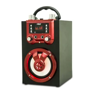 New Arrival Wooden Portable Karaoke Player Outdoor Wireless Blue Tooth Mobile Phone Speaker Christmas Gift thumbnail-2