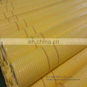 Leno PE Tarpaulin, Yellow Color With Micro Perforations for Waterproofing of Low-slope Roofing thumbnail-1