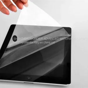 Anti-Scratch Silicone Coated High Transparent no Residual Glass Pet Protective Film thumbnail-1