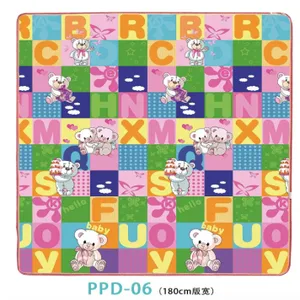 Wood Grain Floor Mat 3/8 Inch Thick Foam Interlocking Flooring Tiles With Borders Each Tile Measures 1 Square Foot Home thumbnail-1