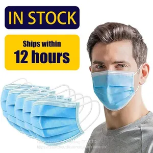 Disposable Mask, 3-Layer Masks, Breathable Disposable Earloop Mouth Face Mask, Comfortable Mask thumbnail-1