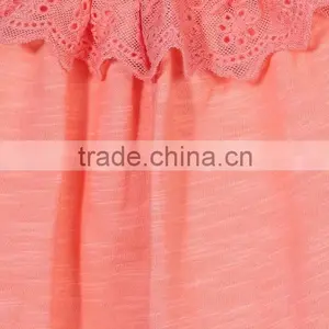 Fashion Clothing 2016 Baby Sleeveless Singlet Neck Peach Tops thumbnail-3