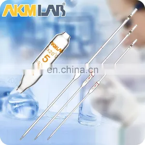 AKM LAB Glass Bulb Pipette Volumetric Pipette for Liquid thumbnail-3