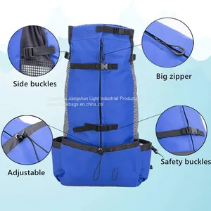 Motorcycle Wholesale Safety Extra Pockets Adjustable Travel Pet Carrier Backpack thumbnail-5