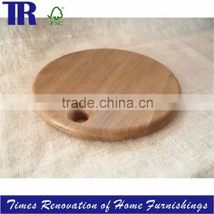 Solid OAK Cutting Board, Round Cutting Board, Wood Pizza Tray thumbnail-1