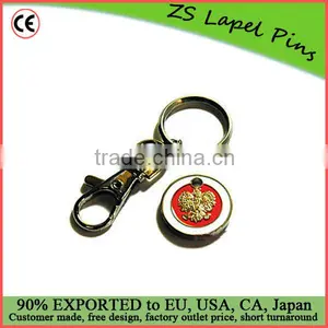Metal Shopping Trolley Coins Keychains/ Keyrings thumbnail-1