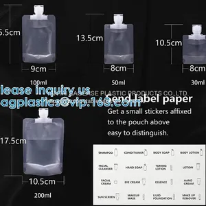 Liquid Sub Bagging, Sanitizer Lotion, Fluid Bottles, Travel Bag, TSA Approved Container Bag, Squeeze Pouch thumbnail-3