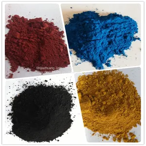 Green/Yellow/Black/Red /Brown /Blue/Orange Fe2o3 Nano Powder Inorganic Iron Oxide for Colorful Cement thumbnail-5