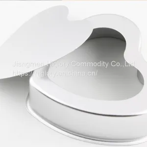 Non Stick Aluminum Heart Shape Cake Pans Removable Bottom Cake Baking Mold Pan thumbnail-3