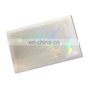 High Brightness ID Card Transparent Hologram Overlay / Secure Holographic Overlay thumbnail-1