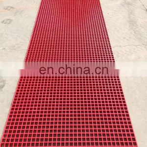 High Strength Durable GRP/FRP Molded Mesh Walkway Floor Grating Plastic Fiberglass Anti-slip Grate thumbnail-4