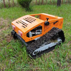 Robot Slope Mower, China Remote Control Lawn Mower With Tracks Price, Grass Cutter Price for Sale thumbnail-3
