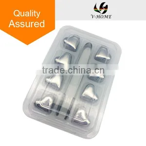 Reusable Heart Shape Stainless Steel Ice Cubes for Party thumbnail-1