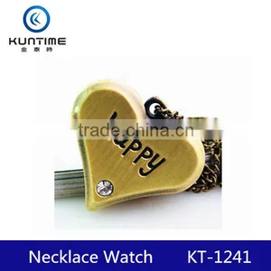 Retro Necklace Watch Happy Branded Necklace Watch Quartz Necklace Watch thumbnail-1