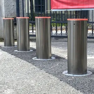 Good Quality Led Light Retractable Traffic Control Anti-impact 219mm K4 K8 K12 Automatic Electric Columns Bollard thumbnail-1
