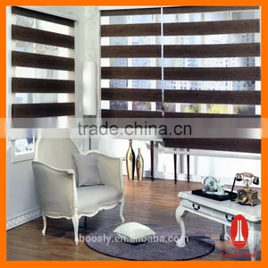 Hotel Bathroom Blackout Blinds Motorized Zebra Blind thumbnail-1