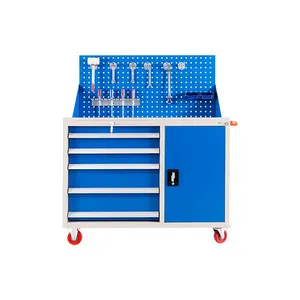 Steel Garage Workshop Metal Storage Tool Set Cabinet Trolley thumbnail-2