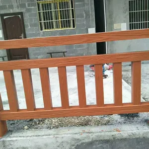 Cement Imitation Wood Railings for Scenic Spots, Imitation Bark Railing Plastic Molds, Customized Installation thumbnail-2