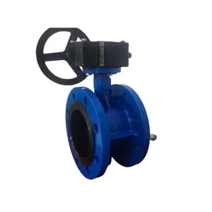 Pn16 Pn25 DN250 DN300 Flurine Lined Acid and Alkali Resistant Lug Flange Wafer Butterfly Valve thumbnail-6
