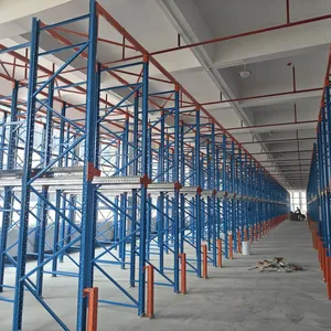 Customized Powder Coated Steel Drive in Warehouse Storage Rack thumbnail-3