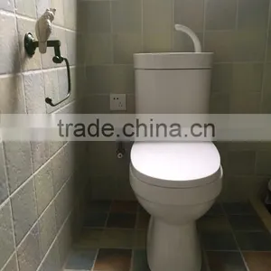 Two-piece New Toilet Tap Basin WC Pan S/P Trap Eco-friendly Water Saving Smart Toilet for Small Space WC-8004H Quality Choice thumbnail-2