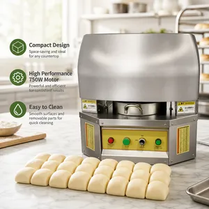 Konsistente Teigportionierer QD-36K für 36 Stücke, Tischmodell-Teigschneider für 30 - 150g, geeignet für Bäckereien und Restaurants thumbnail-3