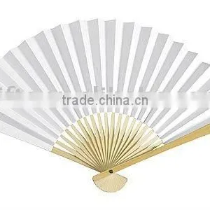 Customized Plain White Spanish Folding Fan thumbnail-1