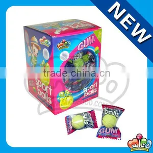 Tennis Ball Center Filled Bubble Gum thumbnail-1